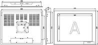 X170Z 17&quot; 800:1 Industrieller Touchscreen-Monitor / Industrieller LCD-Touchscreen