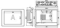 8&quot; Industrial Touch Panel PC Panel Dual Network 4 Serie 4USB CE FCC genehmigt