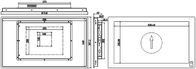 Breitbild-Industrial Touch Panel PC 24,6 Zoll 4G DDR3 eingebetteter Panel Computer