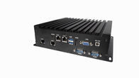 Eingebettete Lüfterlose Box PC / IPC Industriecomputer CPU 4 Netzwerk 6 Serie 6USB