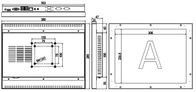 Hohe Helligkeit IP65 Industrie-Touchscreen-Panel PC-Monitor 400cd/m2 Helligkeit