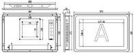 10.1&quot; Industriecomputermonitore LCD-Kapazitäts-Touchscreen-Monitor 16:9