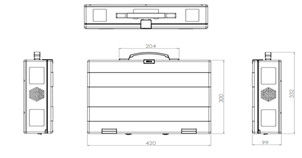 Aluminiumlegierung Industrielle robuste Notebook 15,6 Zoll tragbare robuste Computer