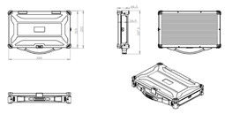 Fahrzeugtyp Industrieller robuster Handheld-Computer 13,3&quot;
