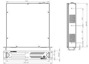 2U-Standard-Industrielle robuste Notebook-Rack-Mount-Computer