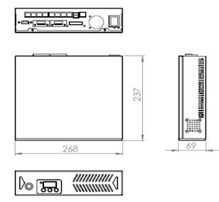 Industrie 2U eingebettete Box PC Computer Multi-Network Port