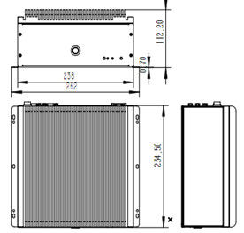 2U eingebettete industrielle Ventilatorlose Computer Touch Panel PC Intel I5-6360U I3/I7