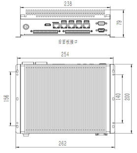 2U-Industrielle Ventilatorlose Eingebettete Computer 4G Speicher 64 GB Festplattenlaufwerk