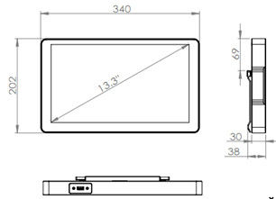 13.3&quot; Handheld-Industrial Rugged Notebook Panel PC Intel i7- 4650U Optional I3 / I5