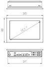 10.1&quot; Resistive Touch Industrial Panel PC Skalierbares Wi-Fi/Bluetooth/4G-Kommunikationsmodul