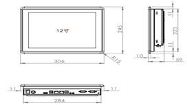 12.1&quot; Industrie-Kapazitäts-Touch-Panel PC Optional 9 - 36 V Breitspannungseingang