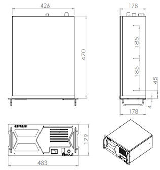 Intel B560 robuster industrieller Rackmount-PC mit 20 kg MSATA-Speicher
